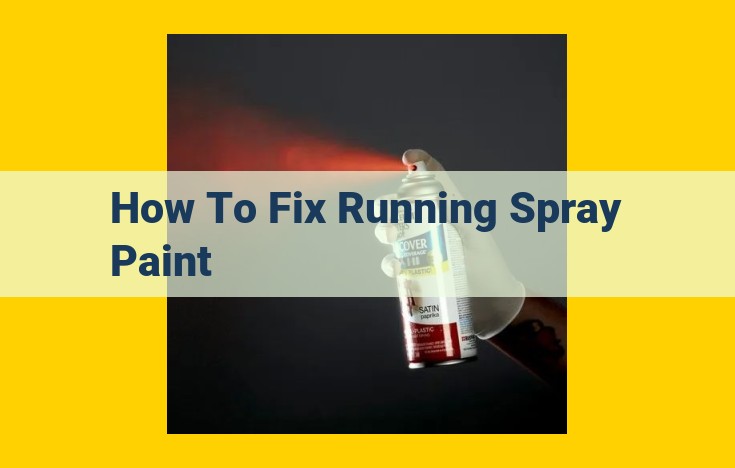 How to Fix Running Spray Paint: A Step-by-Step Guide to Restore Your Finish