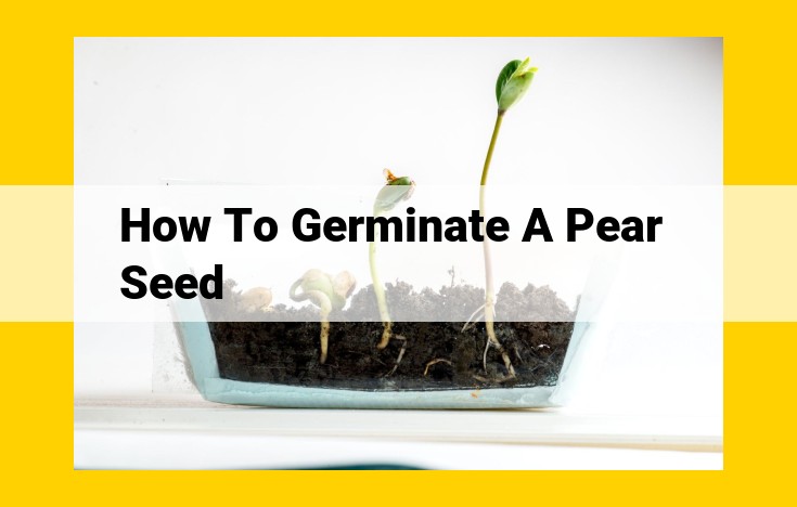 How to Germinate a Pear Seed: A Comprehensive Guide