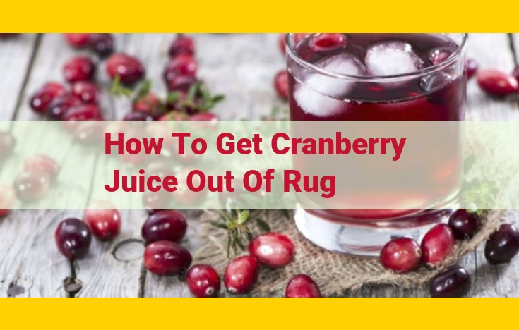 Easy Cranberry Juice Rug Removal: Step-by-Step Guide