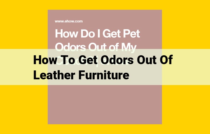 Ultimate Guide to Deodorizing Leather Furniture: Eliminate Unpleasant Odors for a Fresh Interior