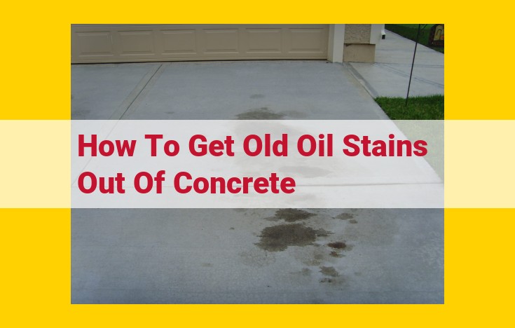 Ultimate Guide: Say Goodbye to Stubborn Oil Stains on Concrete