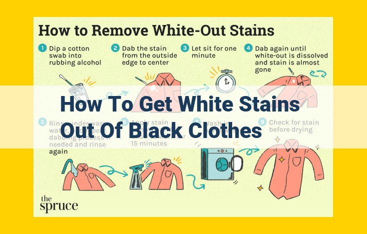 How to Banish White Stains from Black Clothes: Ultimate Guide