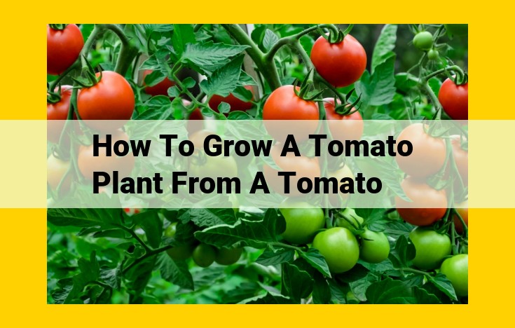 10 Essential Steps to Growing a Thriving Tomato Plant from Tomato Seeds: A Comprehensive Guide