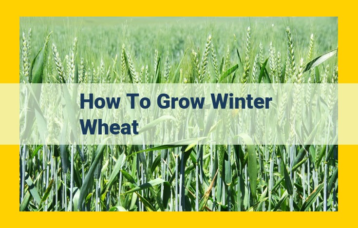 A Comprehensive Guide to Growing Winter Wheat: From Soil Selection to Harvesting