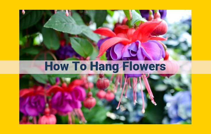 A Comprehensive Guide to Hanging Flowers: Techniques, Materials, and Considerations