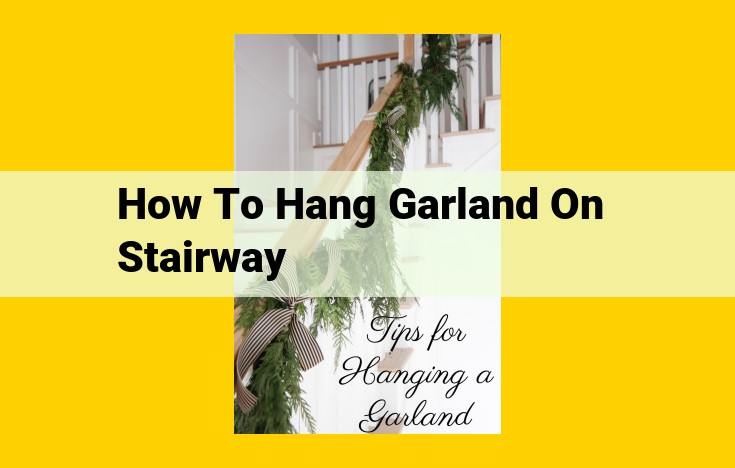 How to Hang Garland on Stairs: A Simple and Festive Guide