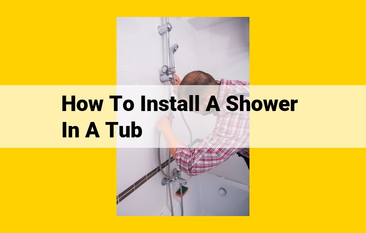 DIY Shower Installation in a Tub: Step-by-Step Guide and Essential Tips