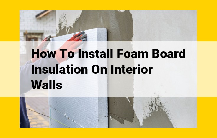 DIY Guide: Installing Foam Board Insulation for Enhanced Insulation and Soundproofing