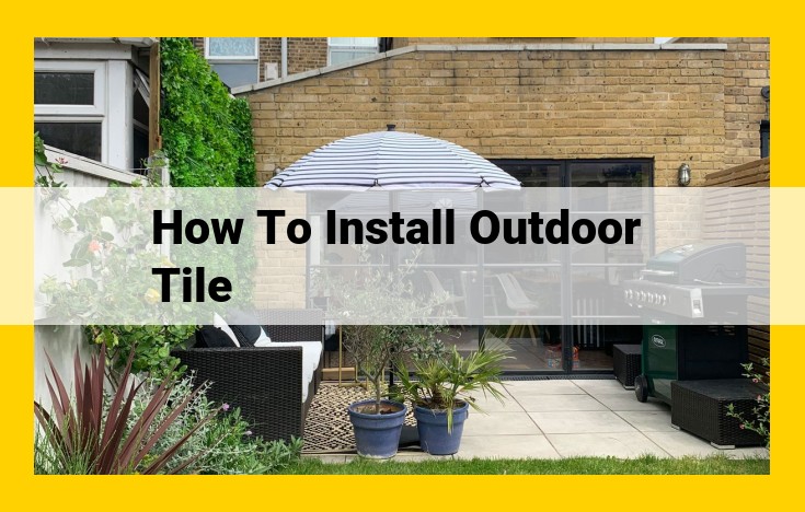 Comprehensive Guide to Installing Outdoor Tiles for Enhanced Durability and Aesthetic Appeal