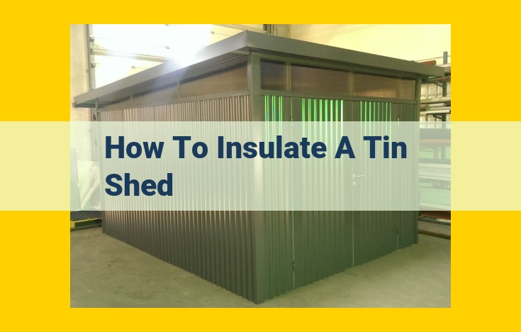 Tin Shed Insulation Guide: Materials, Techniques, and Tips for Energy Efficiency