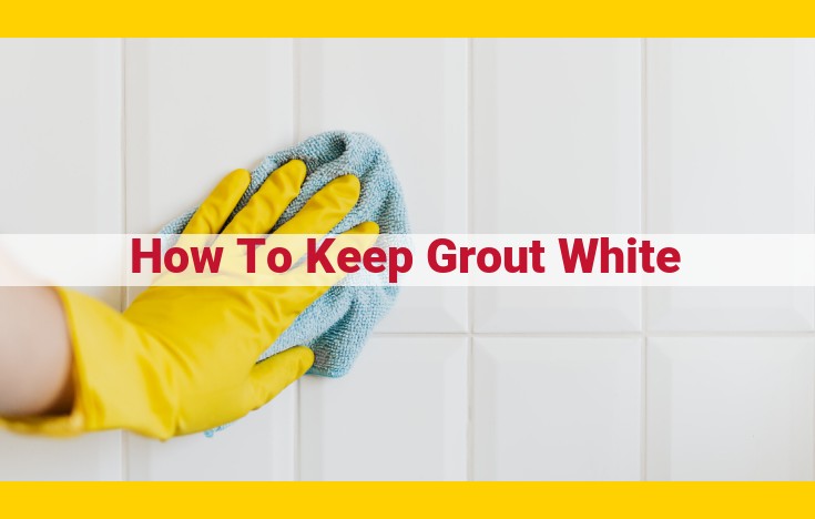 Essential Guide: Maintain Pristine White Grout with Regular Cleaning and Sealing