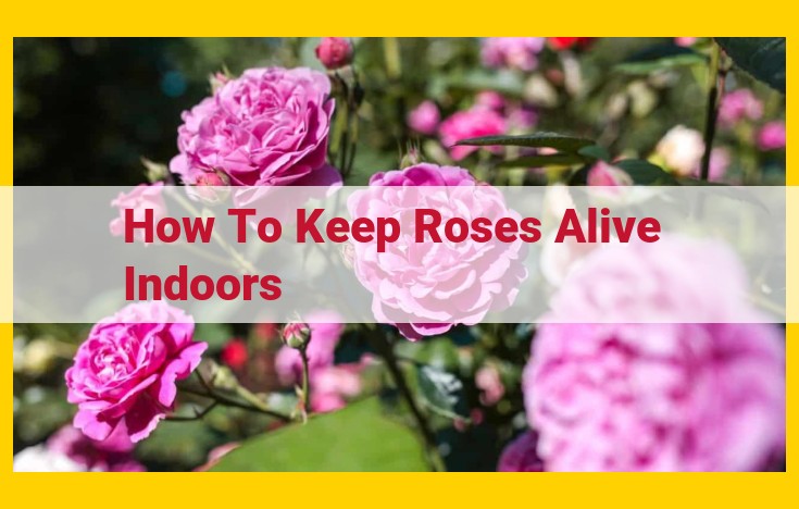 The Ultimate Guide to Keeping Roses Thriving Indoors: Sunlight, Watering, Temperature, and More