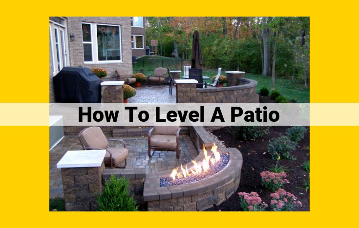 Ultimate Guide to Leveling a Patio: Step-by-Step Instructions for a Perfect Outdoor Space