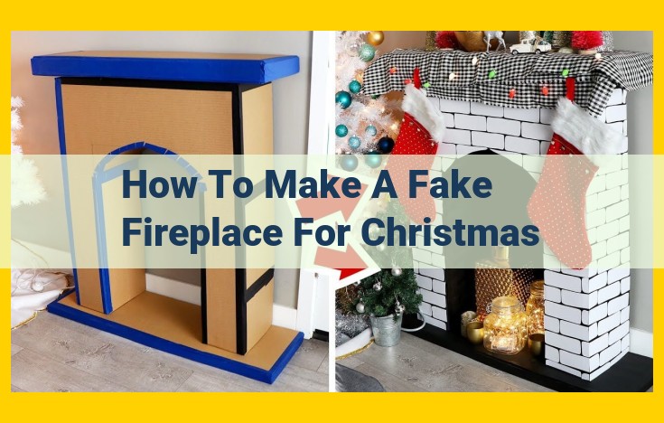 DIY Festive Faux Fireplace: Create Yuletide Magic with Cardboard or Foam Board