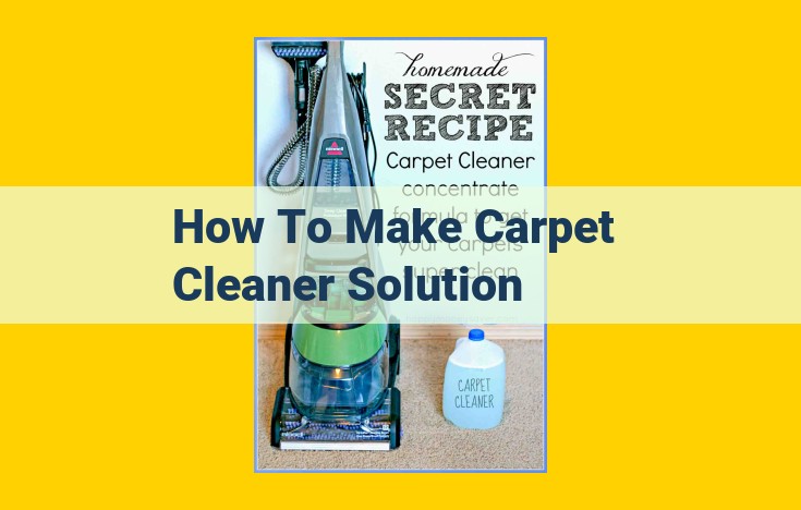 DIY Carpet Cleaner Solution: A Step-by-Step Guide to Removing Stains and Refreshing Your Floors