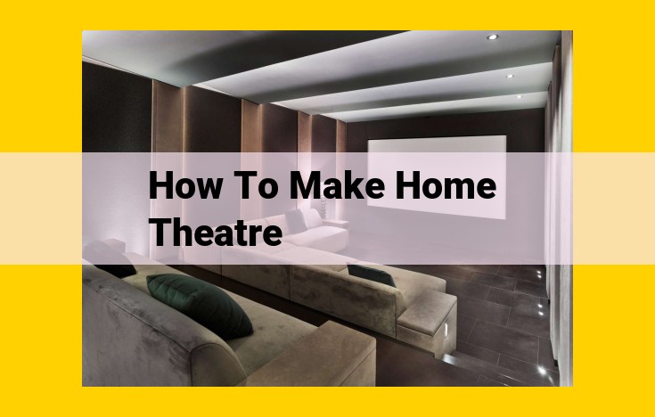 Create a Thrilling Home Theater: Your Ultimate Guide to Immersive Audio and Visuals