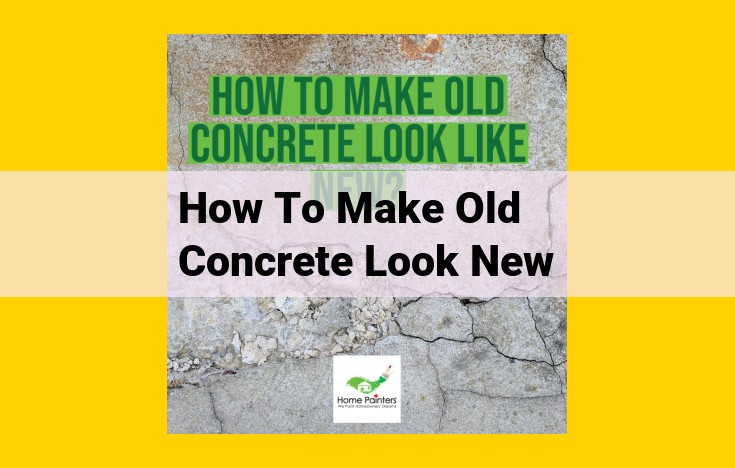 Step-by-Step Guide to Revive the Charm of Aged Concrete: A Comprehensive Restoration Guide