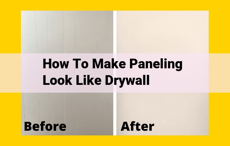 Transform Paneling into Drywall: Conceal Grooves and Gaps with Joint Compound