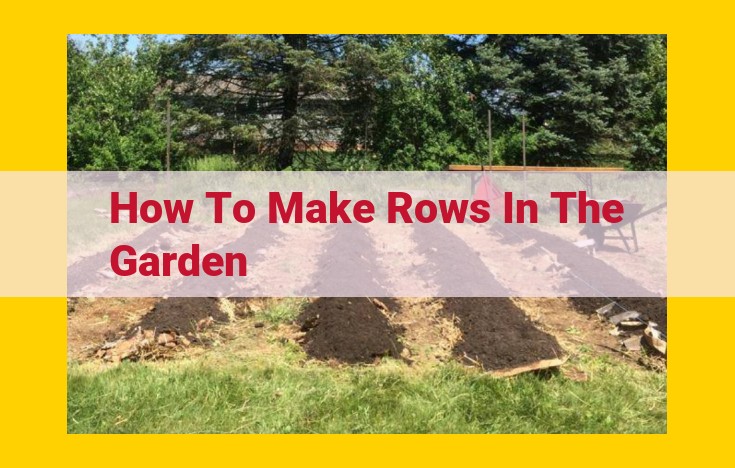 Optimized SEO Title: Step-by-Step Guide: Creating Perfect Garden Rows for Optimal Growth