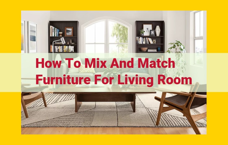 Mixing and Matching Furniture for a Harmonious Living Space: A Comprehensive Guide