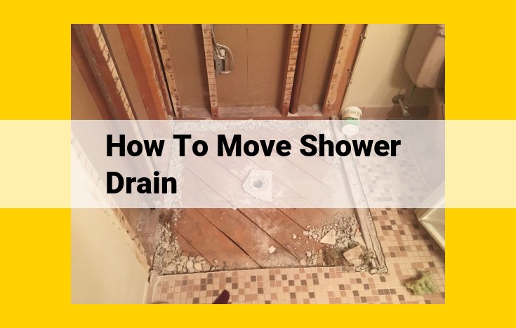 Comprehensive Guide to Moving a Shower Drain: Step-by-Step Instructions for a Successful Replacement