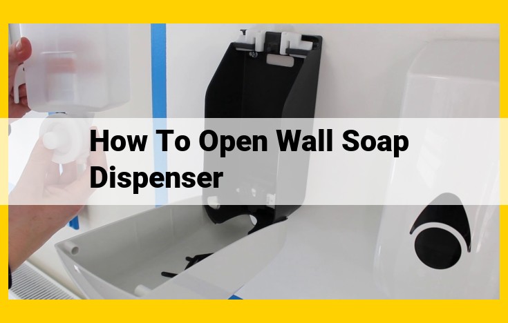 Optimized SEO Title: How to Effortlessly Open and Maintain Wall Soap Dispensers for Optimal Hygiene