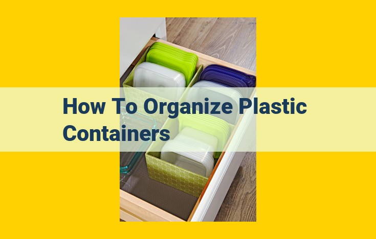 Optimize Plastic Container Organization for Decluttered and Efficient Storage