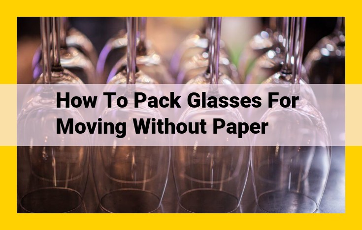 Expert Guide: Pack Glasses Without Paper for Safe Relocation