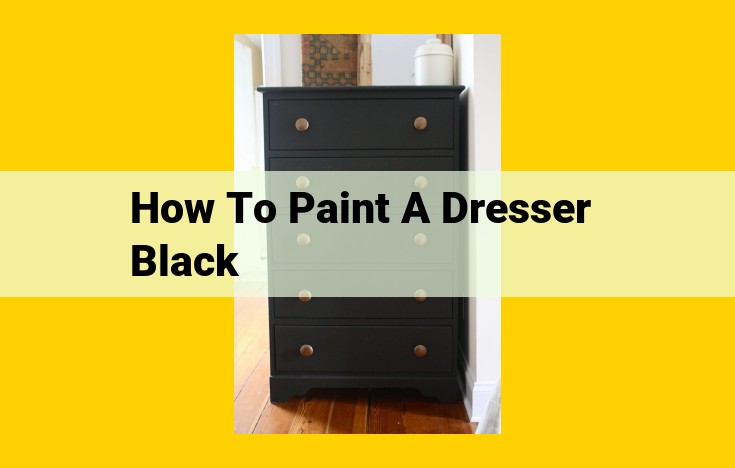 DIY Black Dresser Painting Guide: Achieving a Flawless Finish