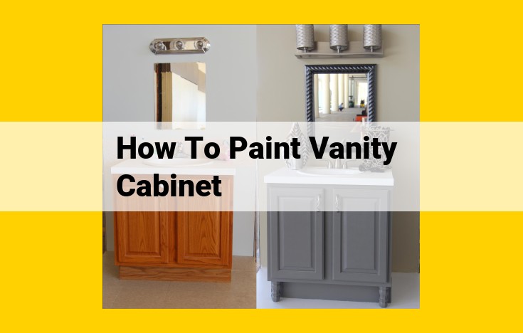 Revamp Your Vanity Cabinet: A Step-by-Step Painting Guide for a Refreshed Bathroom