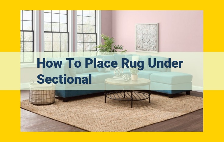 How to Place a Rug Under a Sectional: A Step-by-Step Guide for a Cohesive Living Room Design