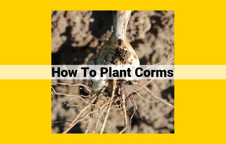 How to Plant Corms: A Comprehensive Guide for Fall and Spring Planting