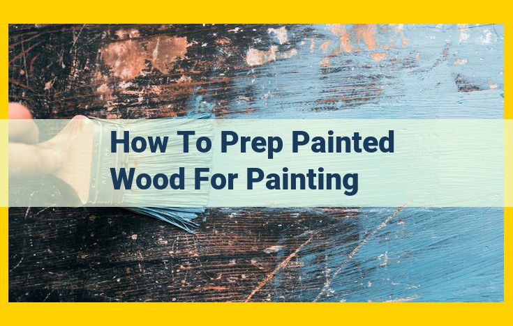 Expert Guide: How to Prep Painted Wood for a Perfect Repaint