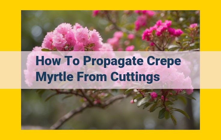 How to Propagate Crepe Myrtle Cuttings: A Step-by-Step Guide