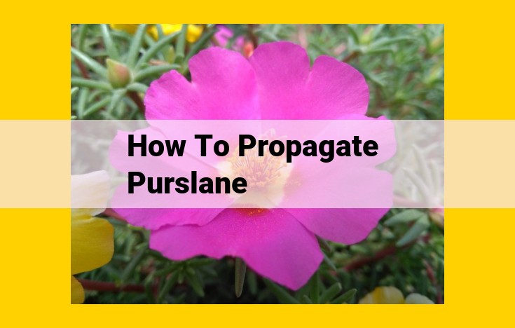 Propagating Purslane: 3 Easy Methods for Beautiful Groundcovers and Succulents