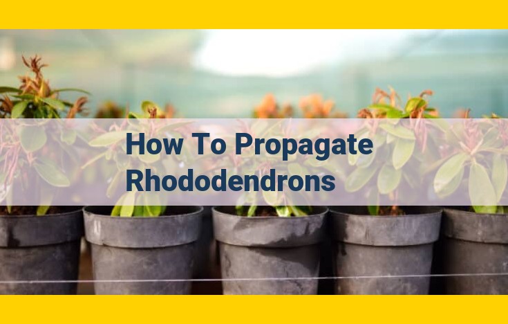 Complete Guide to Propagating Rhododendrons: Techniques and Tools