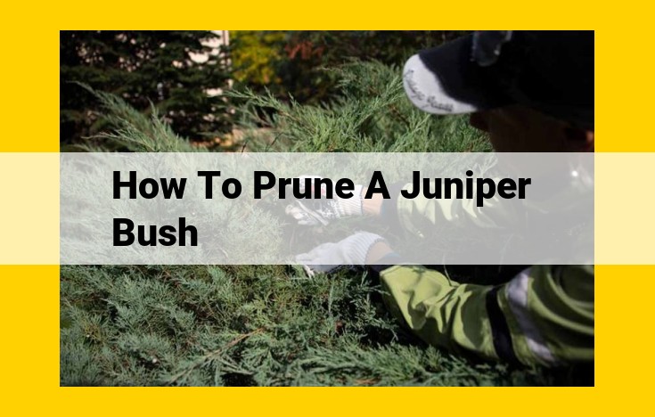 Essential Pruning Guide: Transform Your Juniper Bush for Optimal Health and Aesthetics