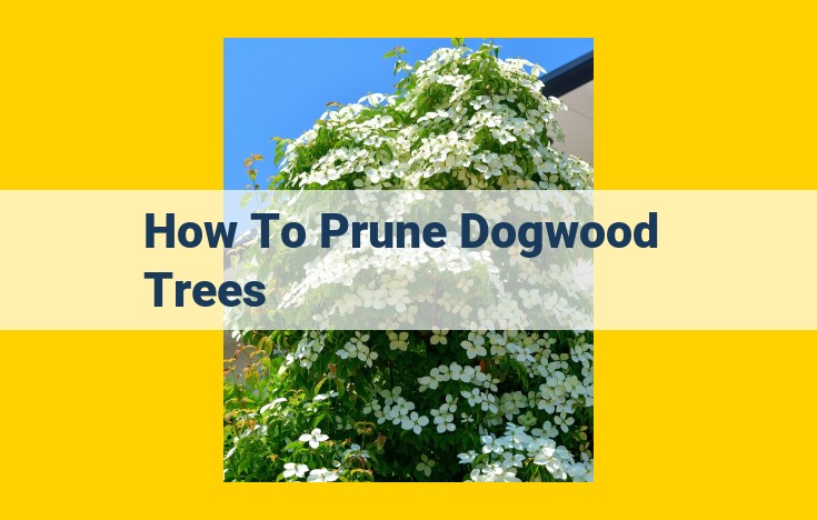 Expert Guide to Pruning Dogwood Trees: Step-by-Step Instructions for Optimal Health and Aesthetics