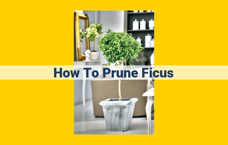 Essential Pruning Techniques for Optimal Prune Ficus Plant Health and Beauty