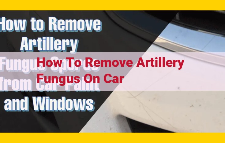 Eliminate Artillery Fungus from Your Vehicle: A Step-by-Step Guide for Restoration