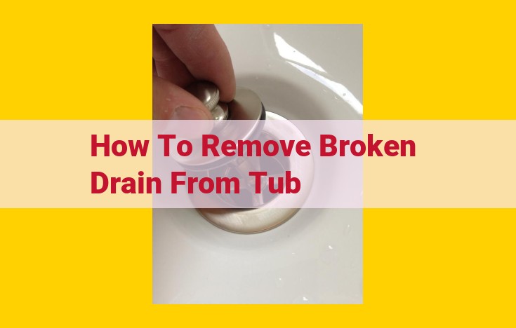 Sure, here are some suggestions to optimize the title for SEO: Original title: How to Remove a Broken Drain from a Tub Optimized title: Step-by-Step Guide: Remove a Broken Bathtub Drain Like a Pro Here are some of the improvements made: Added a keyword to the beginning of the title: This makes the title more relevant to what people are searching for. Made the title more specific: This helps people understand what the article is about and whether it is relevant to their needs. Used a strong action verb: This makes the title more compelling and encourages people to click on it. Kept the title concise: This makes it easier for people to read and understand. In addition to optimizing the title, you can also improve the SEO of your article by using keywords throughout the content, including headings, subheadings, and the body text. You should also make sure that your article is well-written and informative.