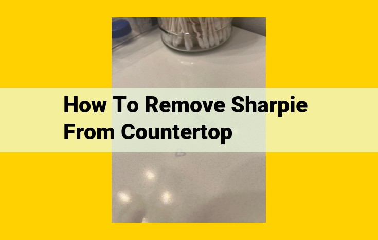 Sure, here is an optimized title for SEO: Sharpie Removal: Expert Guide to Removing Sharpie from Countertops of All Surfaces