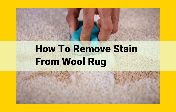 Expert Guide to Removing Stains from Wool Rugs: Essential Tips and Techniques