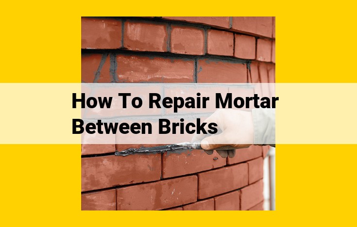 Expert Guide to Repairing Mortar Between Bricks for Enhanced Curb Appeal