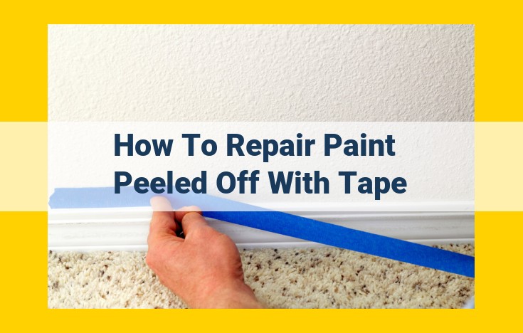 Comprehensive Guide to Repairing Peeled Paint from Tape Removal