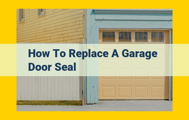 DIY Garage Door Seal Replacement: Essential Tools, Materials, and Resources