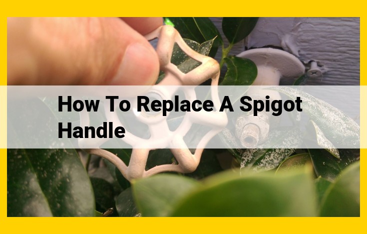 DIY Spigot Handle Replacement: A Step-by-Step Guide for Leak-Free Fixtures