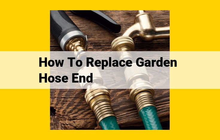 How to Replace and Connect a Garden Hose End: A Comprehensive Guide