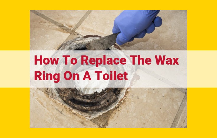 DIY Toilet Wax Ring Replacement: Step-by-Step Guide