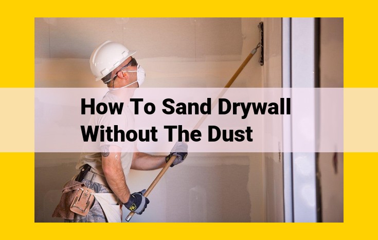 Dust-Free Drywall Sanding: A Comprehensive Guide to Keeping Your Home Clean